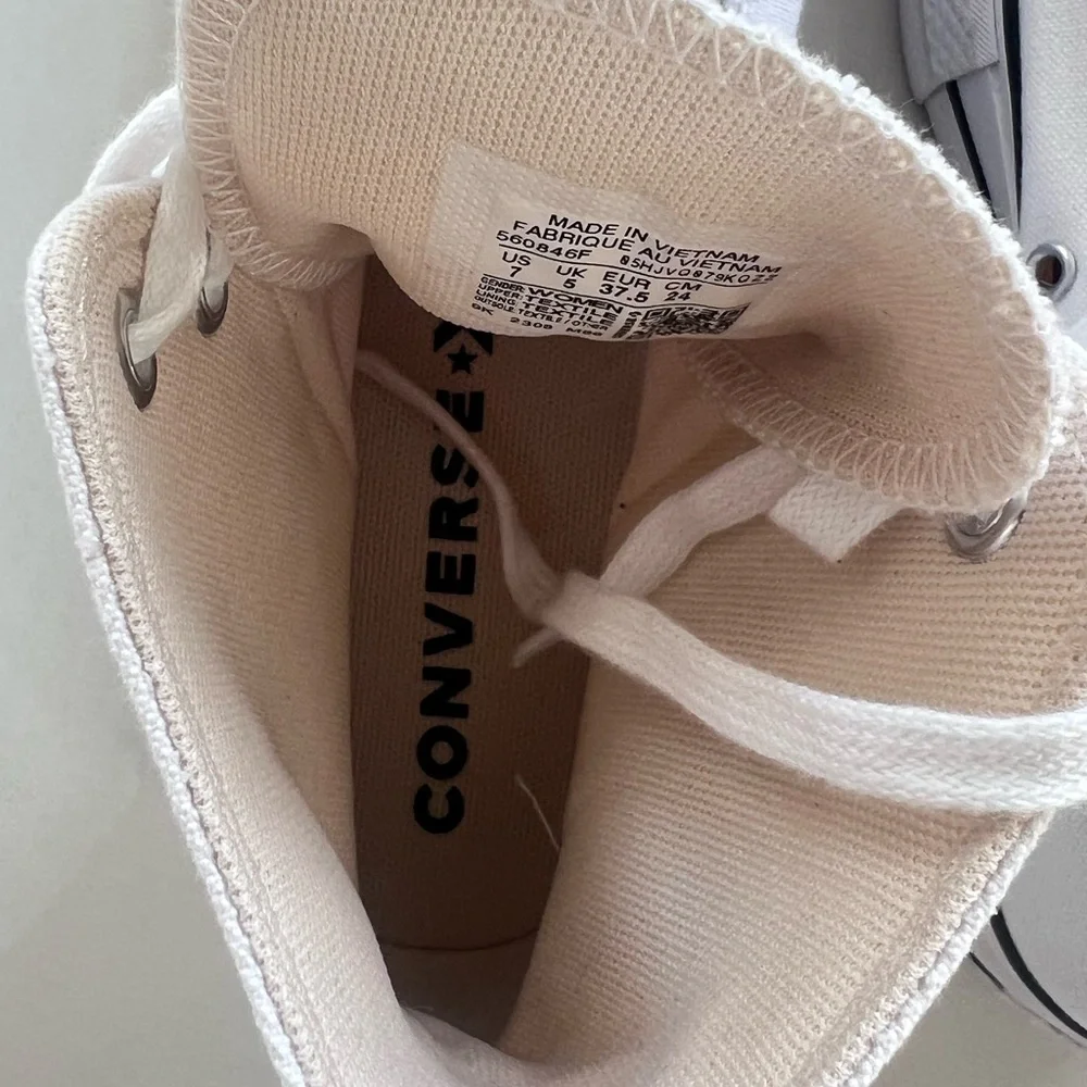 Converse Chuck Taylor All Star High-Top Platform Sneaker Size 7 - Picture 12 of 13